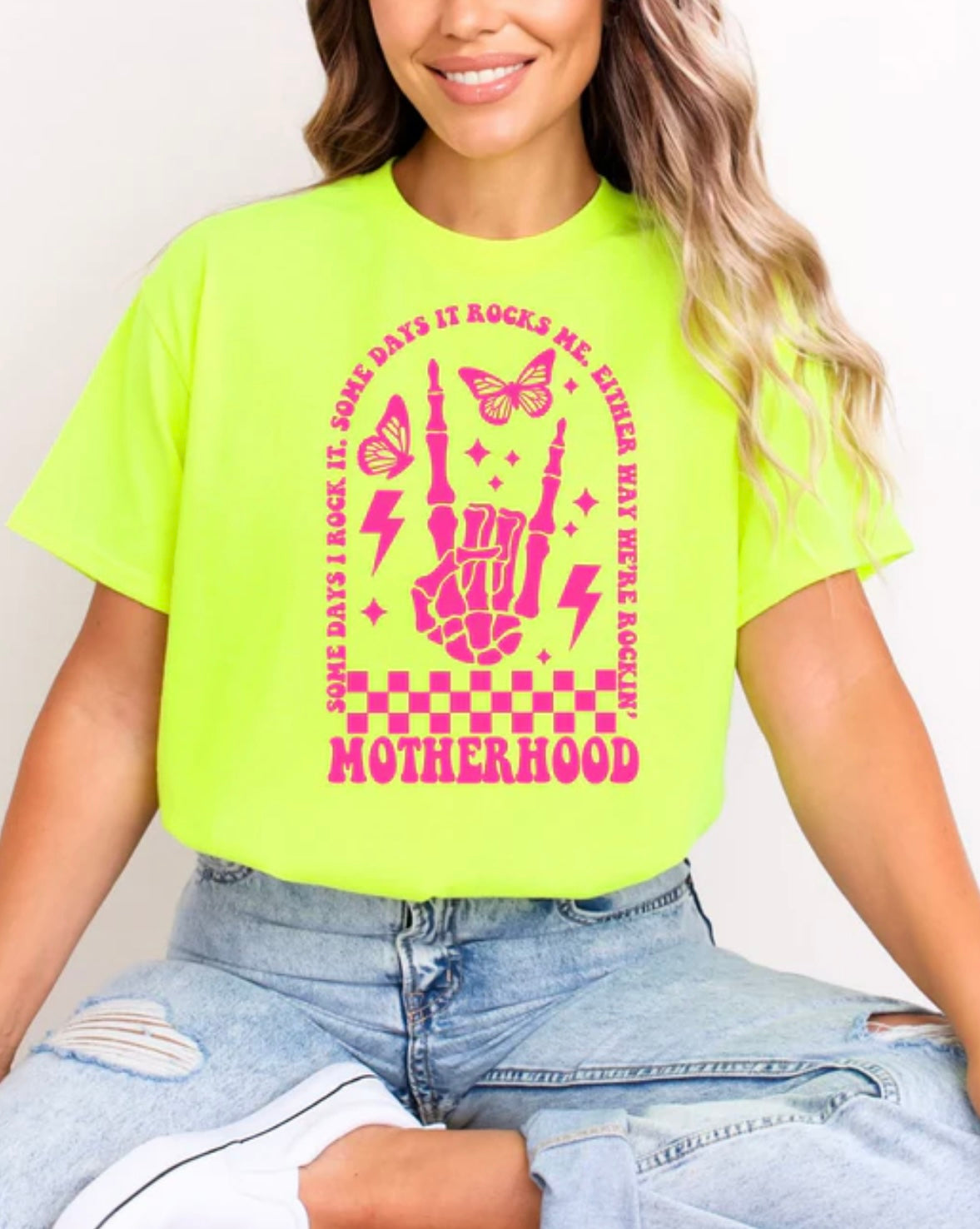 Some days Motherhood Neon Pink