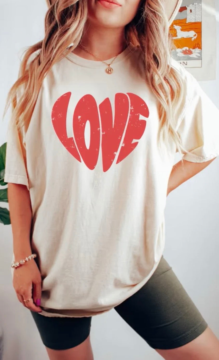 Love Heart Shaped - GLITTER