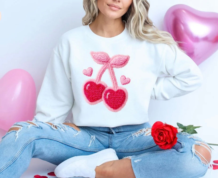 Yarn Cherries - GLITTER