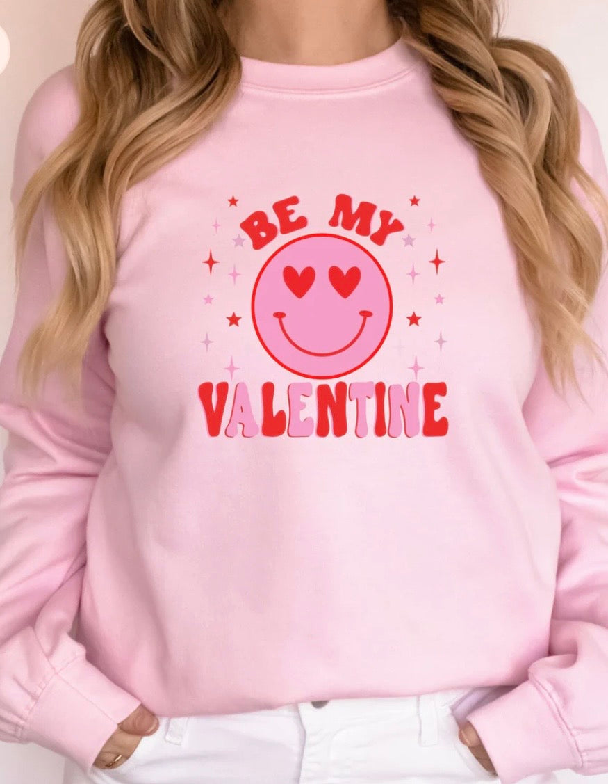 Be My Valentine Smiley - GLITTER