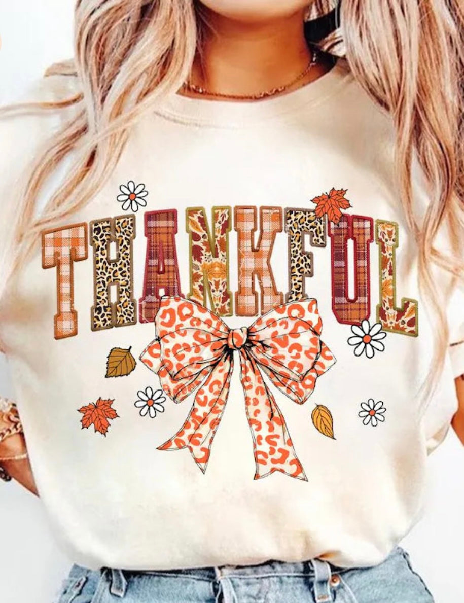 Thankful Bow GLITTER