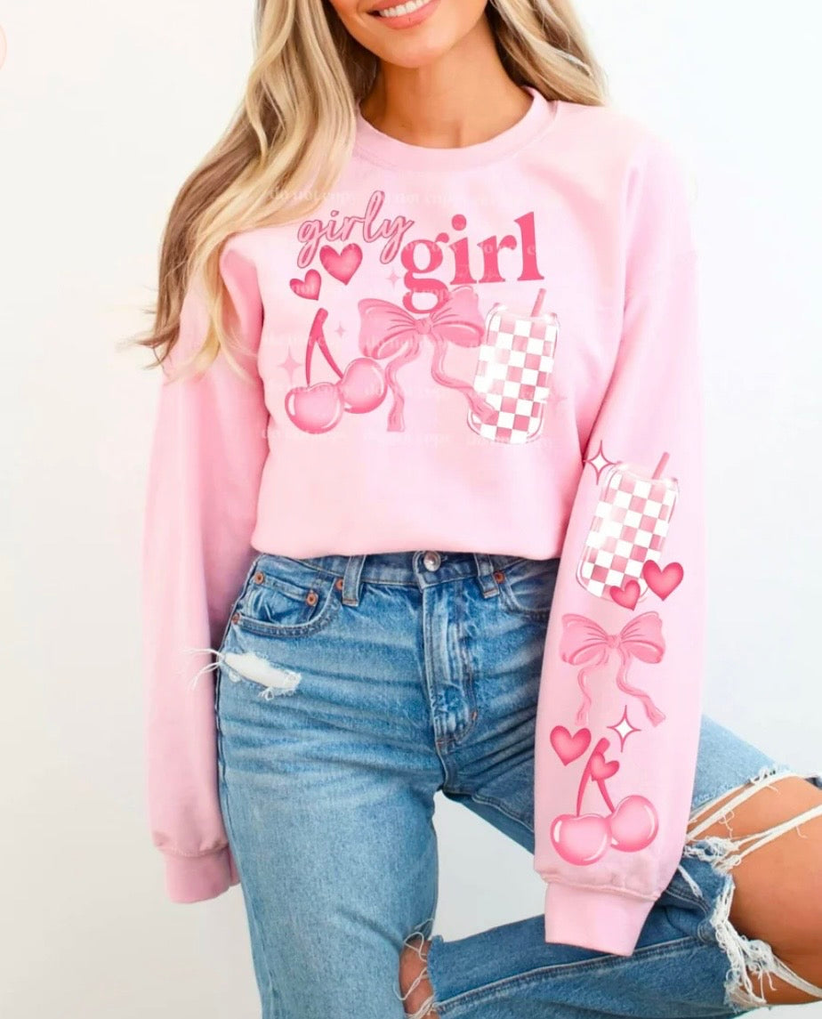 Girly Girl with Sleeves - GLITTER