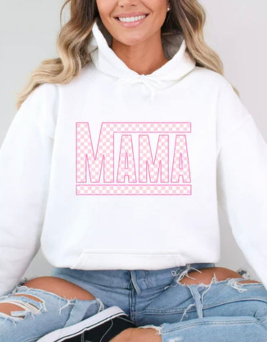 Mama Vans Pink and White GLITTER