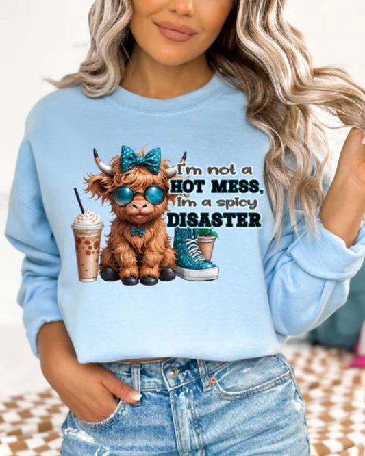 Spicy Disaster Cow GLITTER