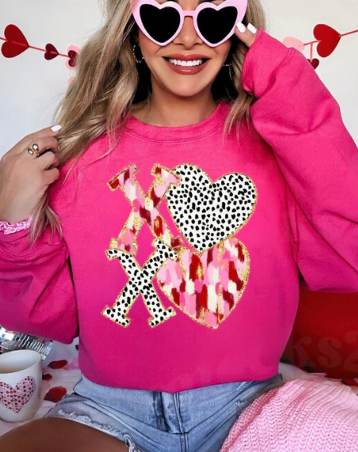 XOXO Watercolor  GLITTER