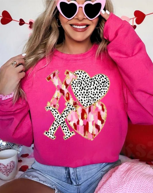 XOXO Watercolor  GLITTER