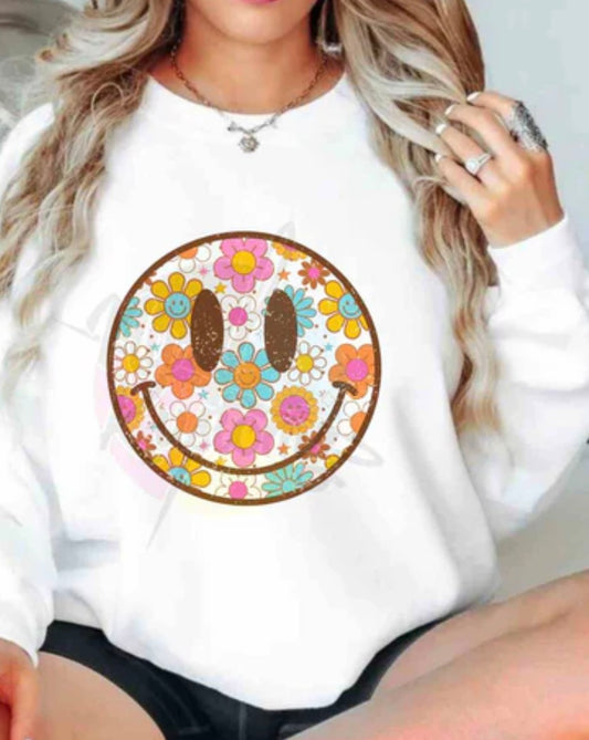 Flower Smiley GLITTER