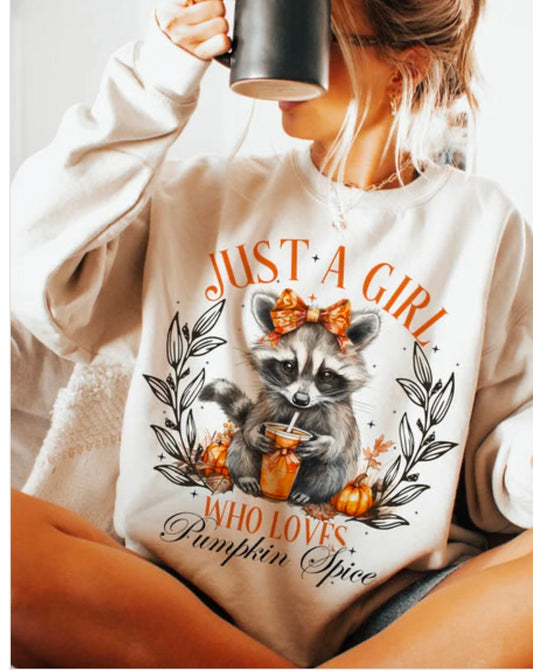 Just a Girl Who Loves Pumpkin Spice GLITTER
