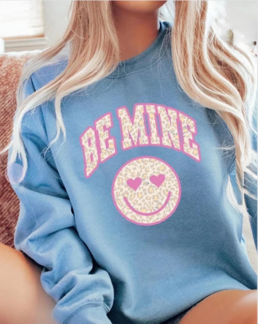 Be Mine Smiley Face GLITTER