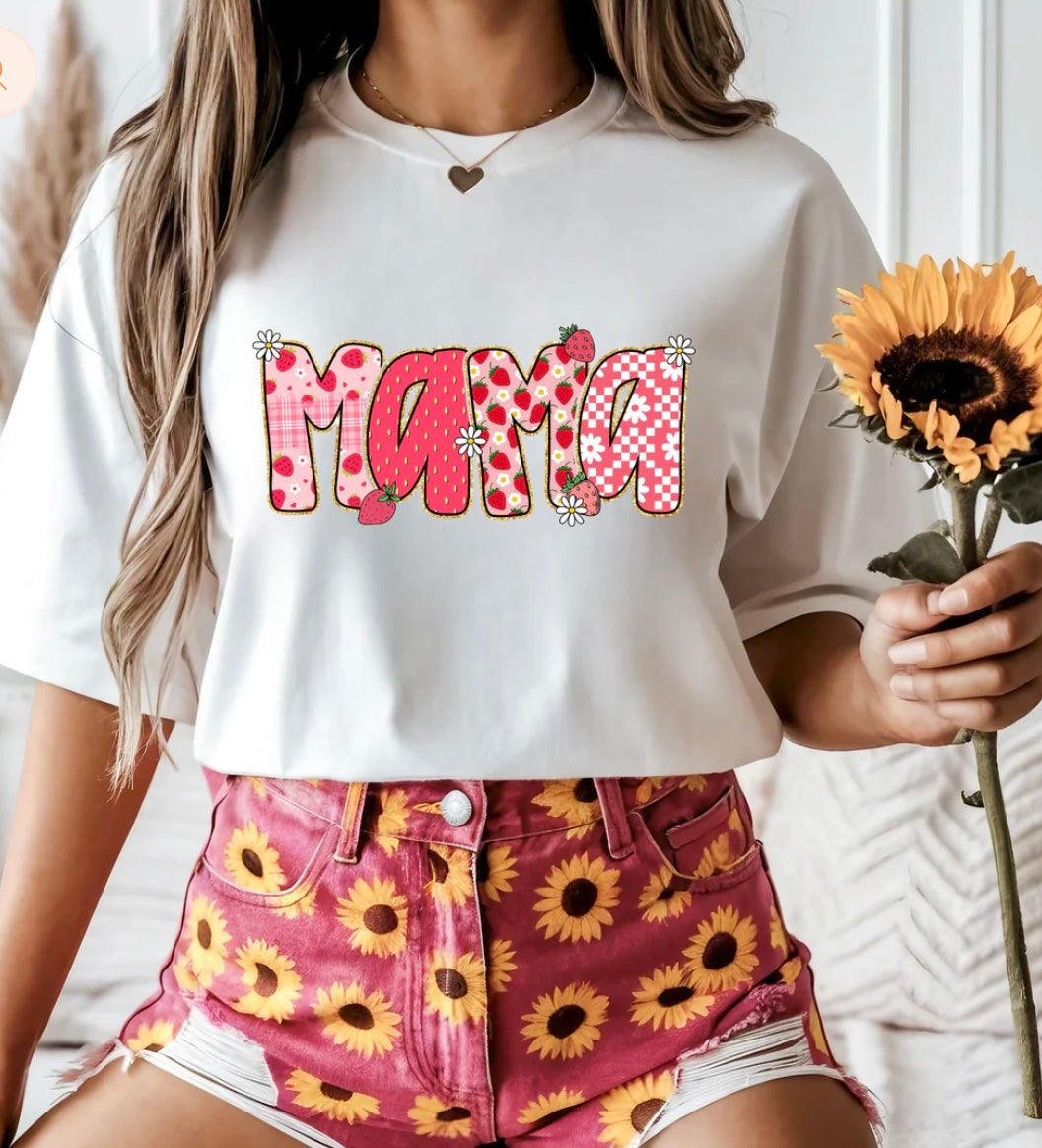 Mama Strawberries GLITTER