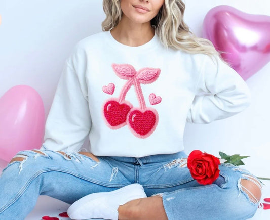 Yarn Cherries - GLITTER