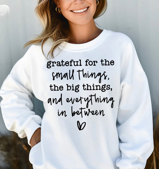Grateful For the Small Things
