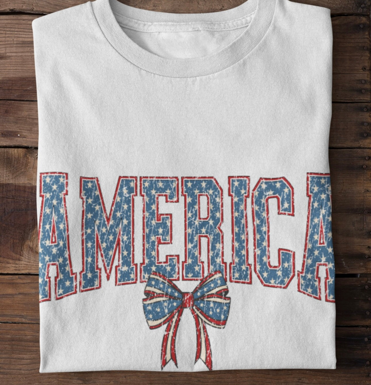America Patriotic Bow