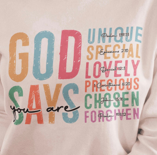 God say You Are...