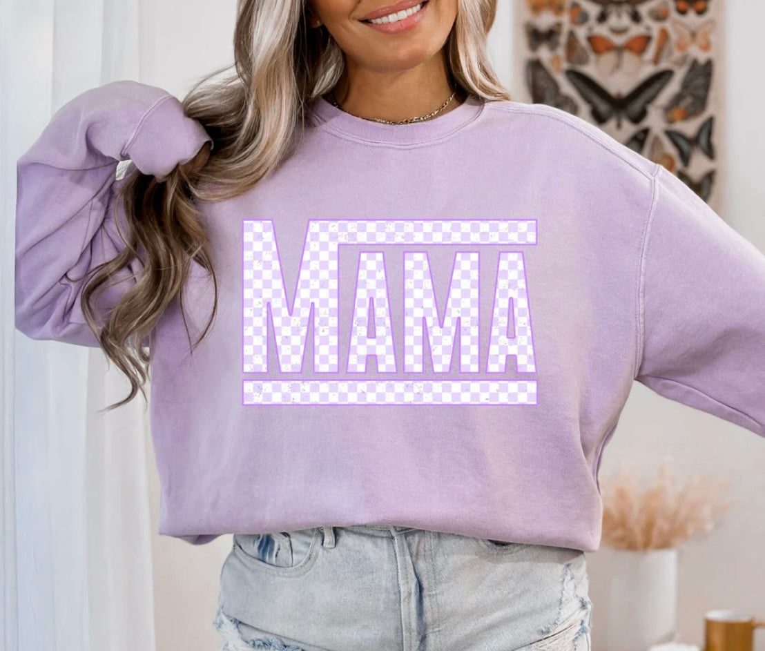 Mama Vans Purple GLITTER