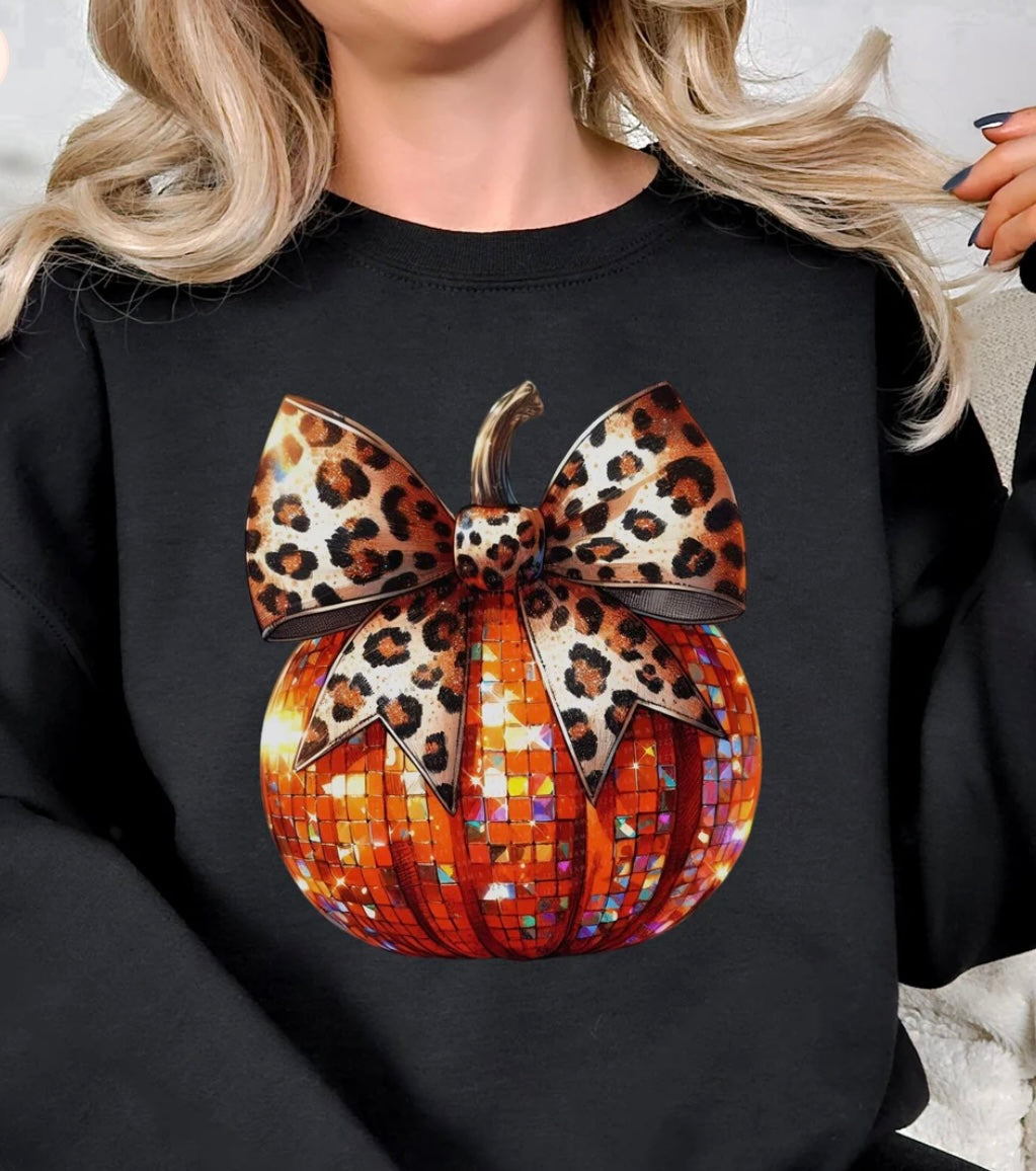 Disco Pumpkin Leopard - GLITTER