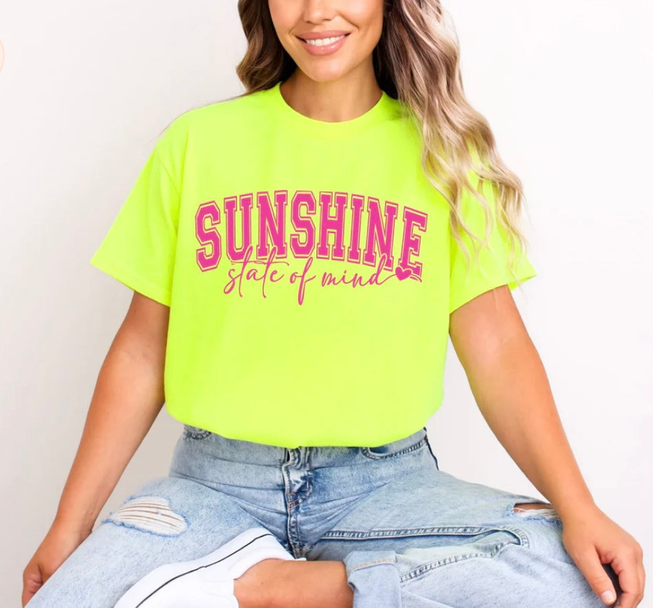 Sunshine State of Mind - Neon Pink