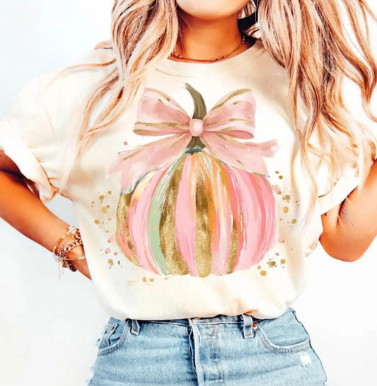 Watercolor Pumpkin - GLITTER