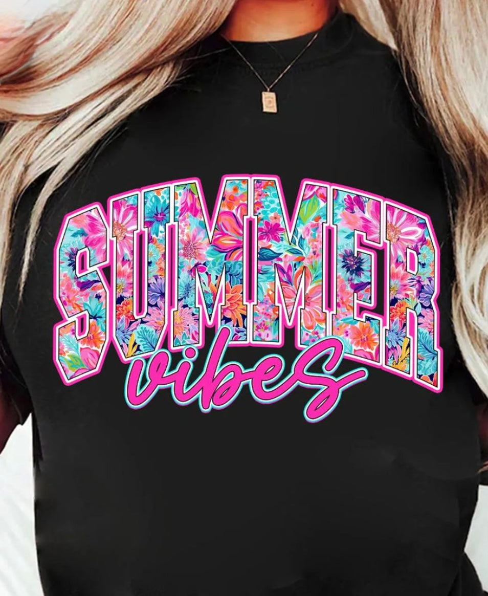 Summer Vibes Preppy GLITTER